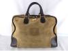 (9166_0184)LOEWEロエベアマソナ40スエードボストンバッグカーキボストンバッグ