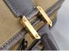 (9166_0184)LOEWEロエベアマソナ40スエードボストンバッグカーキボストンバッグ