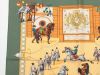 エルメス カレ90 Real Escuela Andaluza del Arte 王立アンダルシア馬術学校 スカーフ シルク カーキ スレ 糸ツレ 毛羽立ち